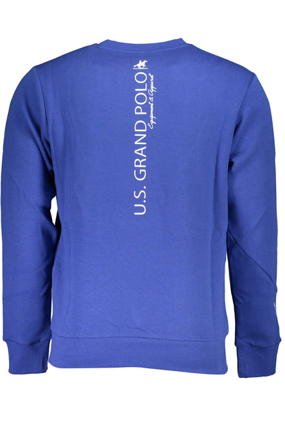 US GRAND MEN'S BLUE ZIP-UP SWEATSHIRT
