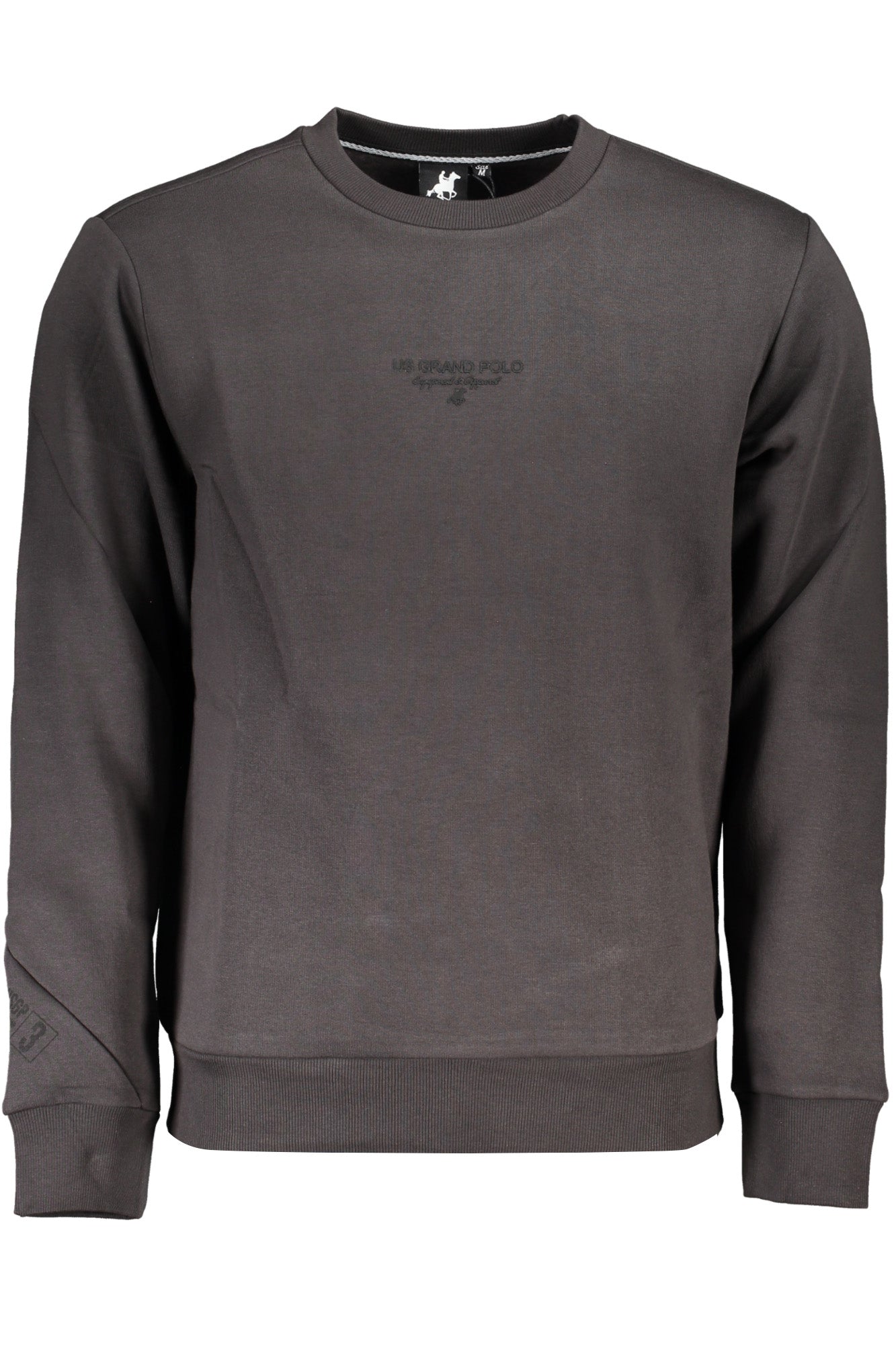 US GRAND MEN'S GRAY ZIP-UP SWEATSHIRT