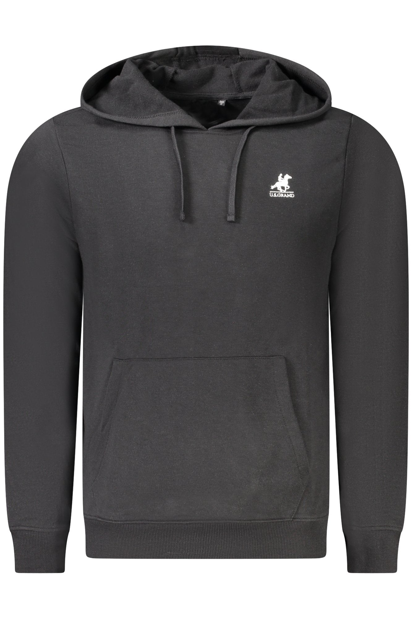 US GRAND MEN'S BLACK ZIP-UP SWEATSHIRT