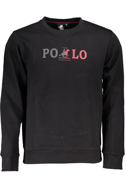 US GRAND MEN'S BLACK ZIP-UP SWEATSHIRT