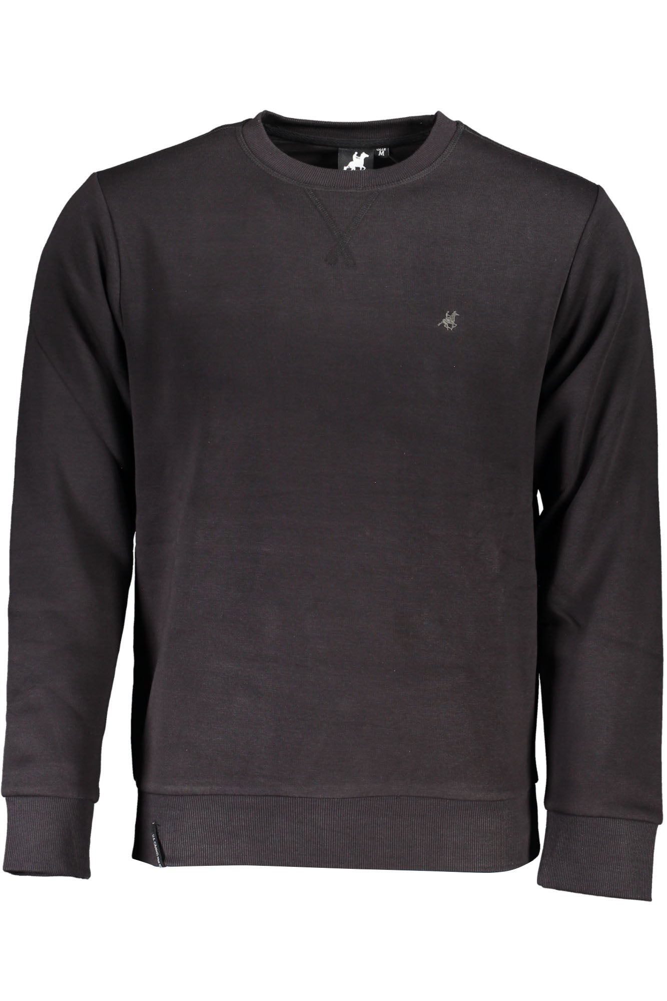US GRAND MEN'S BLACK ZIP-UP SWEATSHIRT