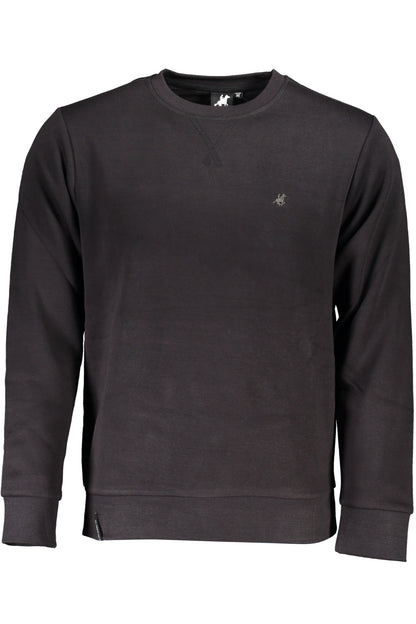 US GRAND MEN'S BLACK ZIP-UP SWEATSHIRT