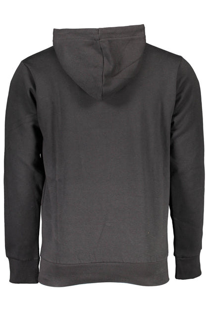 US GRAND MEN'S BLACK ZIP-UP SWEATSHIRT