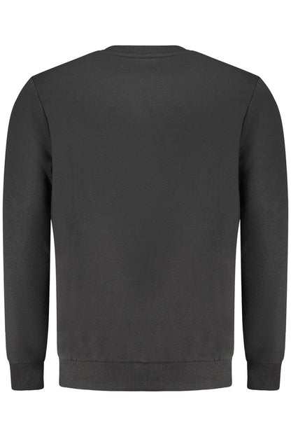 US GRAND MEN'S BLACK ZIP-UP SWEATSHIRT