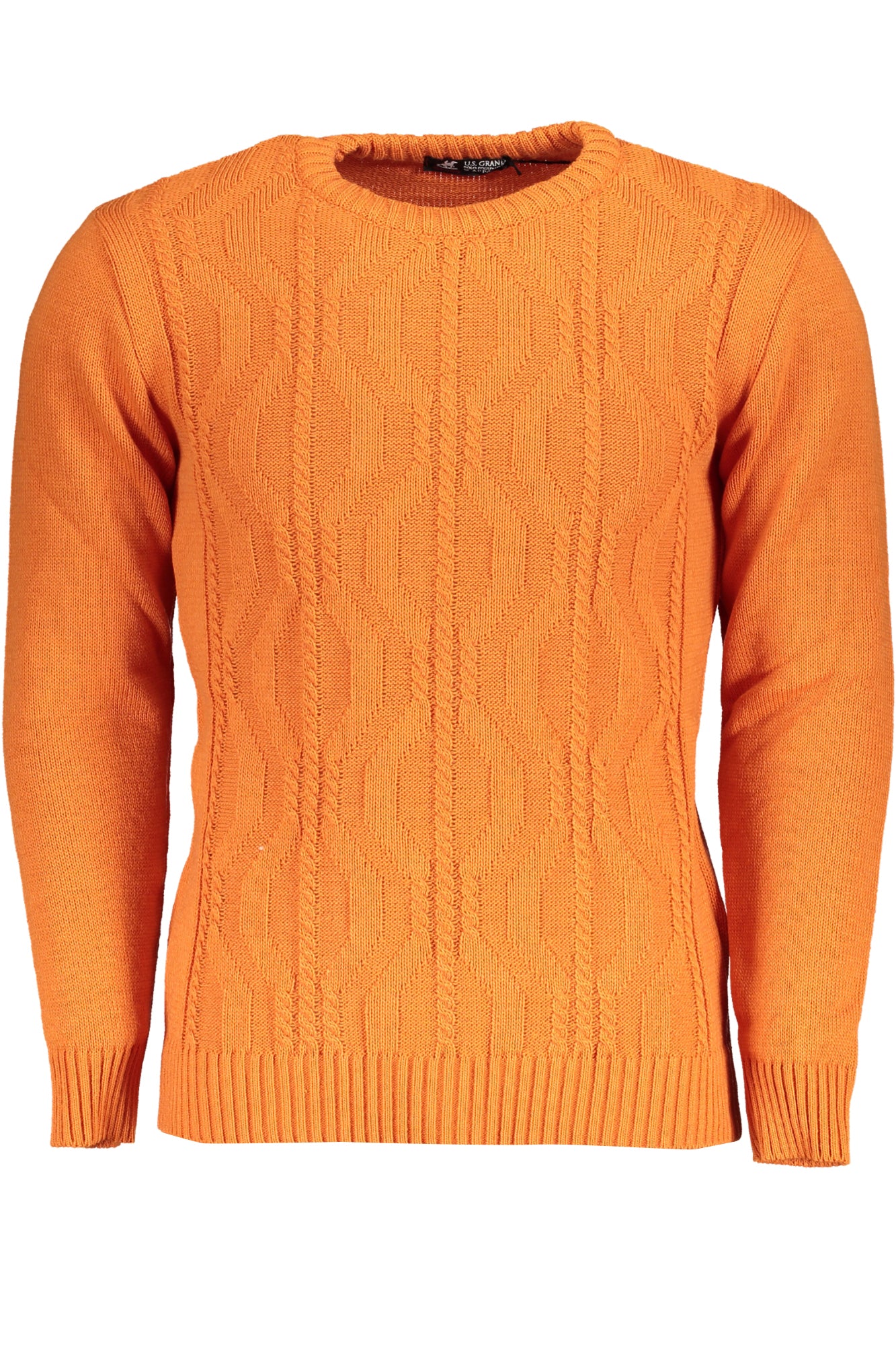 US GRAND MEN'S ORANGE SWEATER