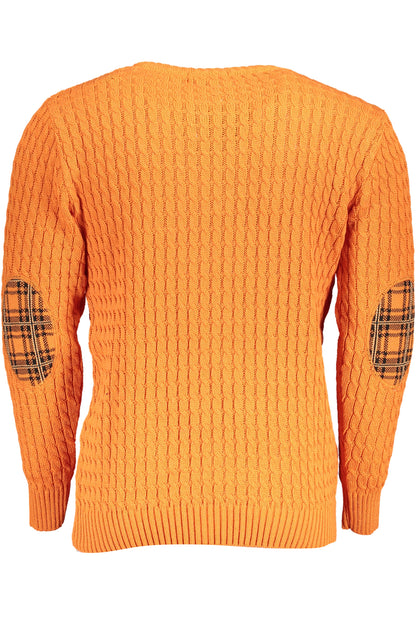 US GRAND MEN'S ORANGE SWEATER