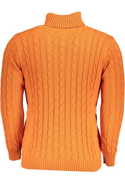 US GRAND MEN'S ORANGE SWEATER
