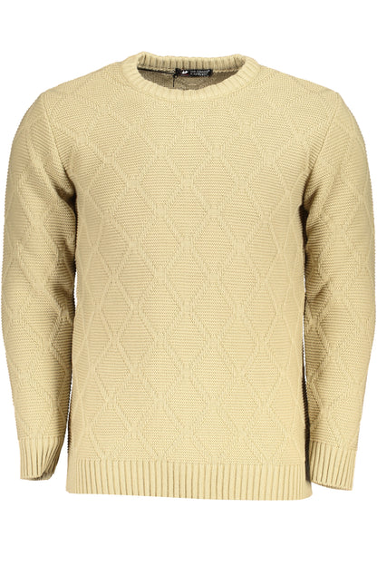 US GRAND MEN'S BEIGE SWEATER