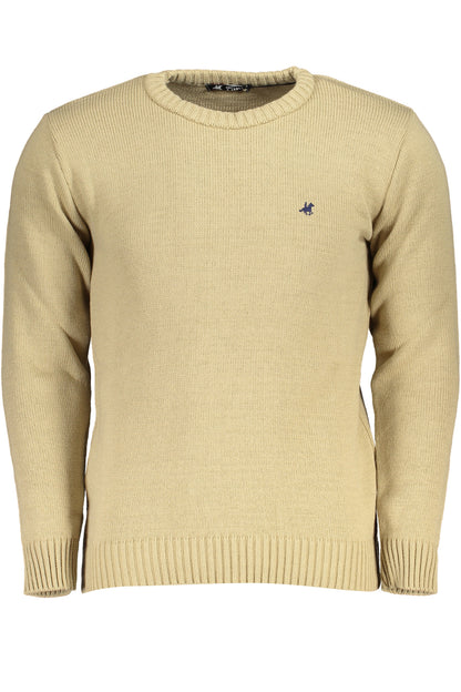 US GRAND MEN'S BEIGE SWEATER