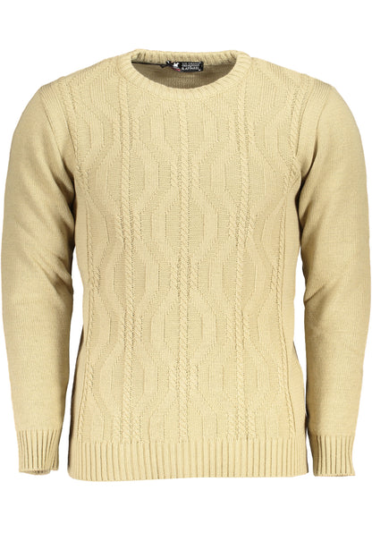 US GRAND MEN'S BEIGE SWEATER