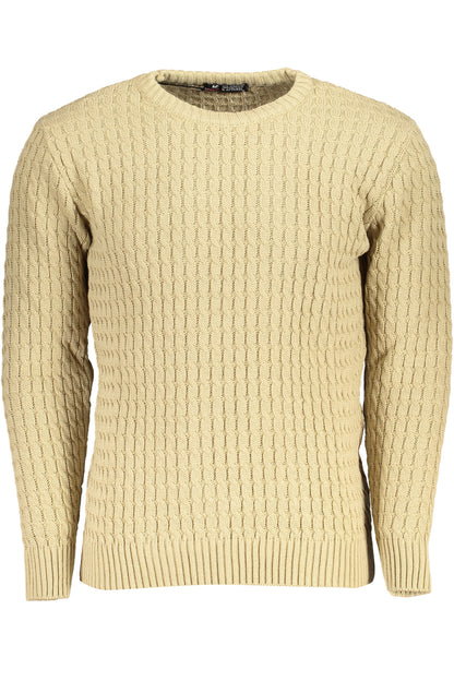 US GRAND MEN'S BEIGE SWEATER