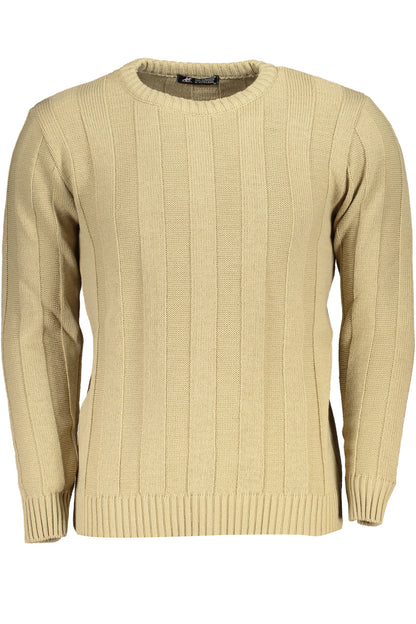 US GRAND MEN'S BEIGE SWEATER