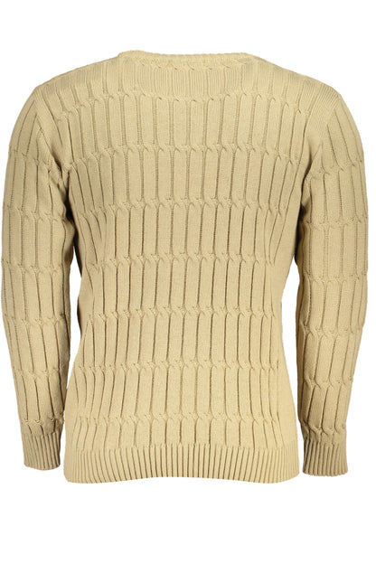 US GRAND MEN'S BEIGE SWEATER