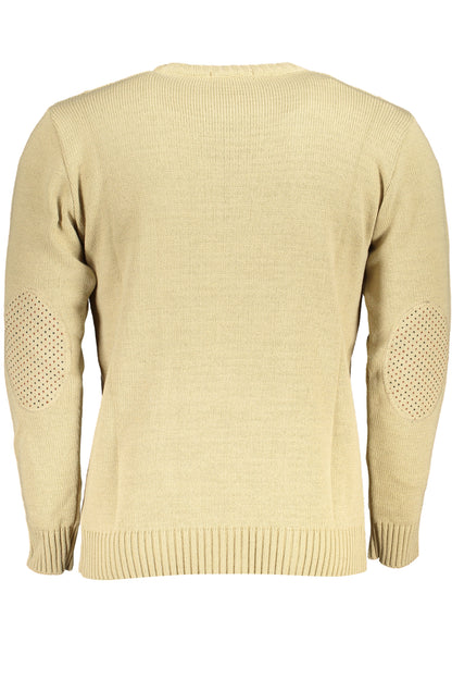 US GRAND MEN'S BEIGE SWEATER
