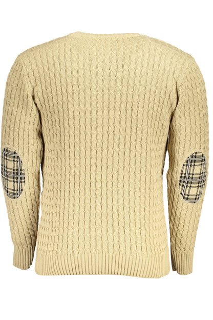US GRAND MEN'S BEIGE SWEATER