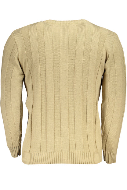US GRAND MEN'S BEIGE SWEATER
