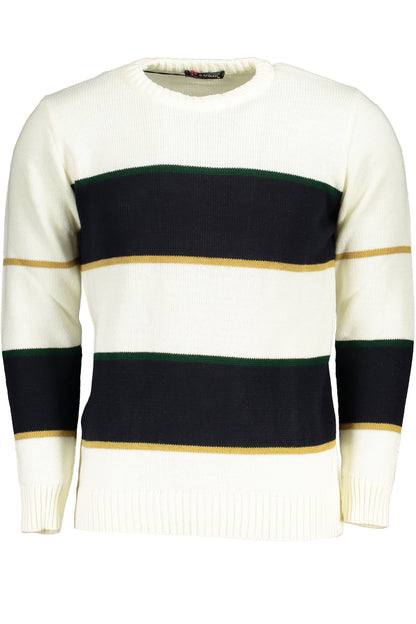 US GRAND MEN'S WHITE SWEATER
