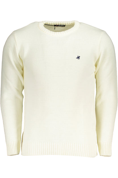 US GRAND MEN'S WHITE SWEATER