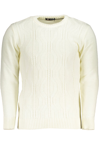 US GRAND MEN'S WHITE SWEATER