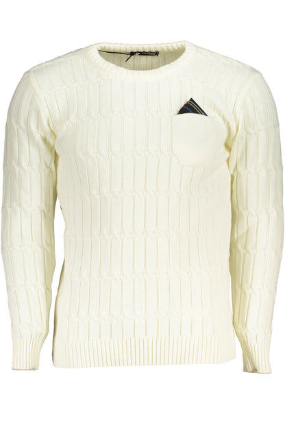 US GRAND MEN'S WHITE SWEATER