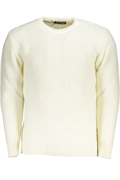 US GRAND MEN'S WHITE SWEATER