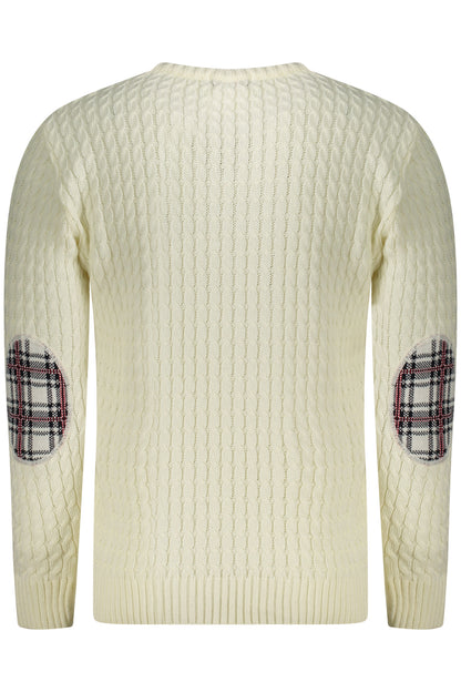 US GRAND MEN'S WHITE SWEATER