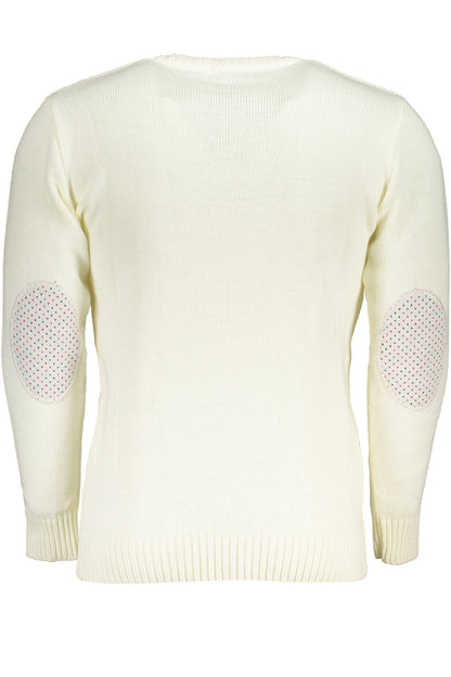 US GRAND MEN'S WHITE SWEATER