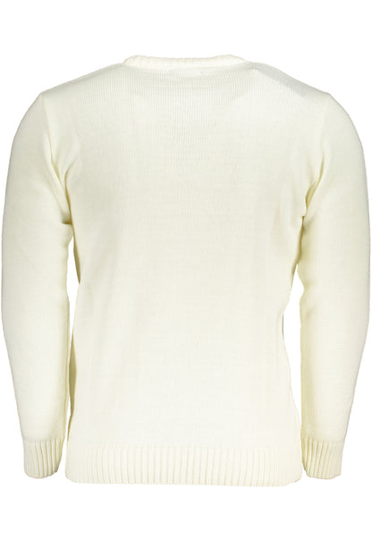 US GRAND MEN'S WHITE SWEATER