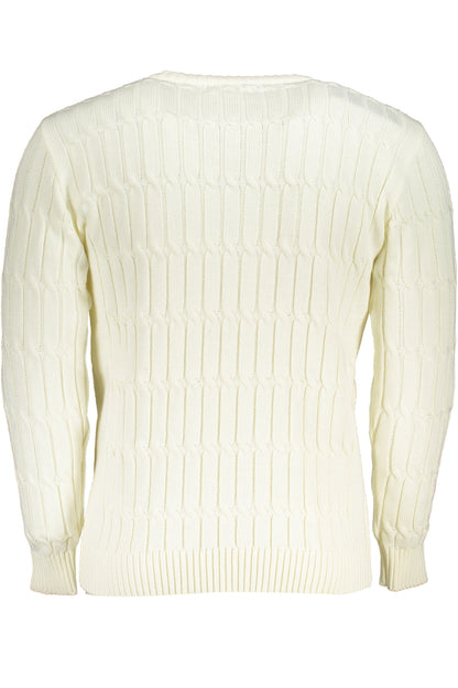 US GRAND MEN'S WHITE SWEATER