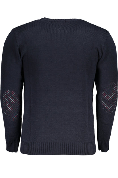 US GRAND MEN'S BLUE SWEATER