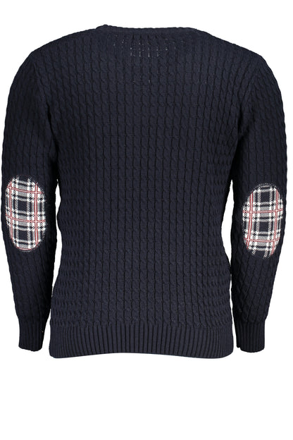 US GRAND MEN'S BLUE SWEATER