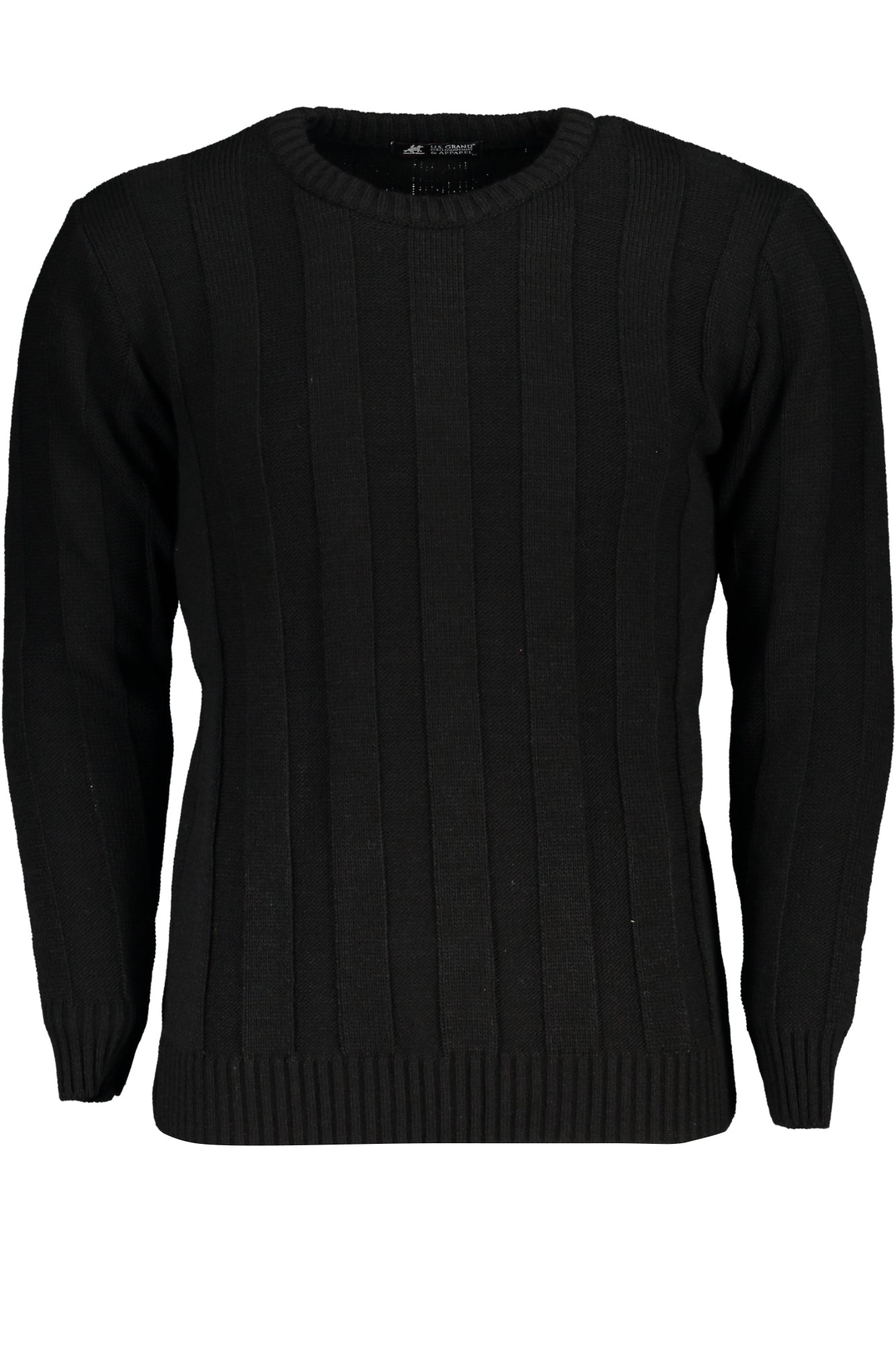 US GRAND MEN'S BLACK SWEATER