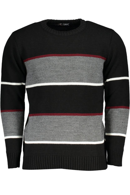 US GRAND MEN'S BLACK SWEATER