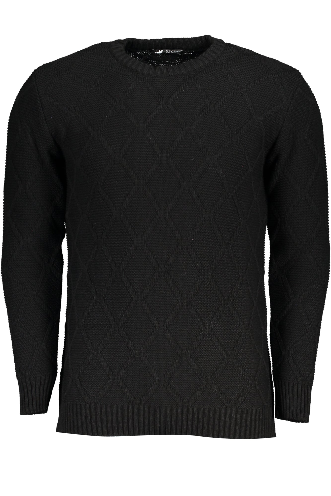 US GRAND MEN'S BLACK SWEATER
