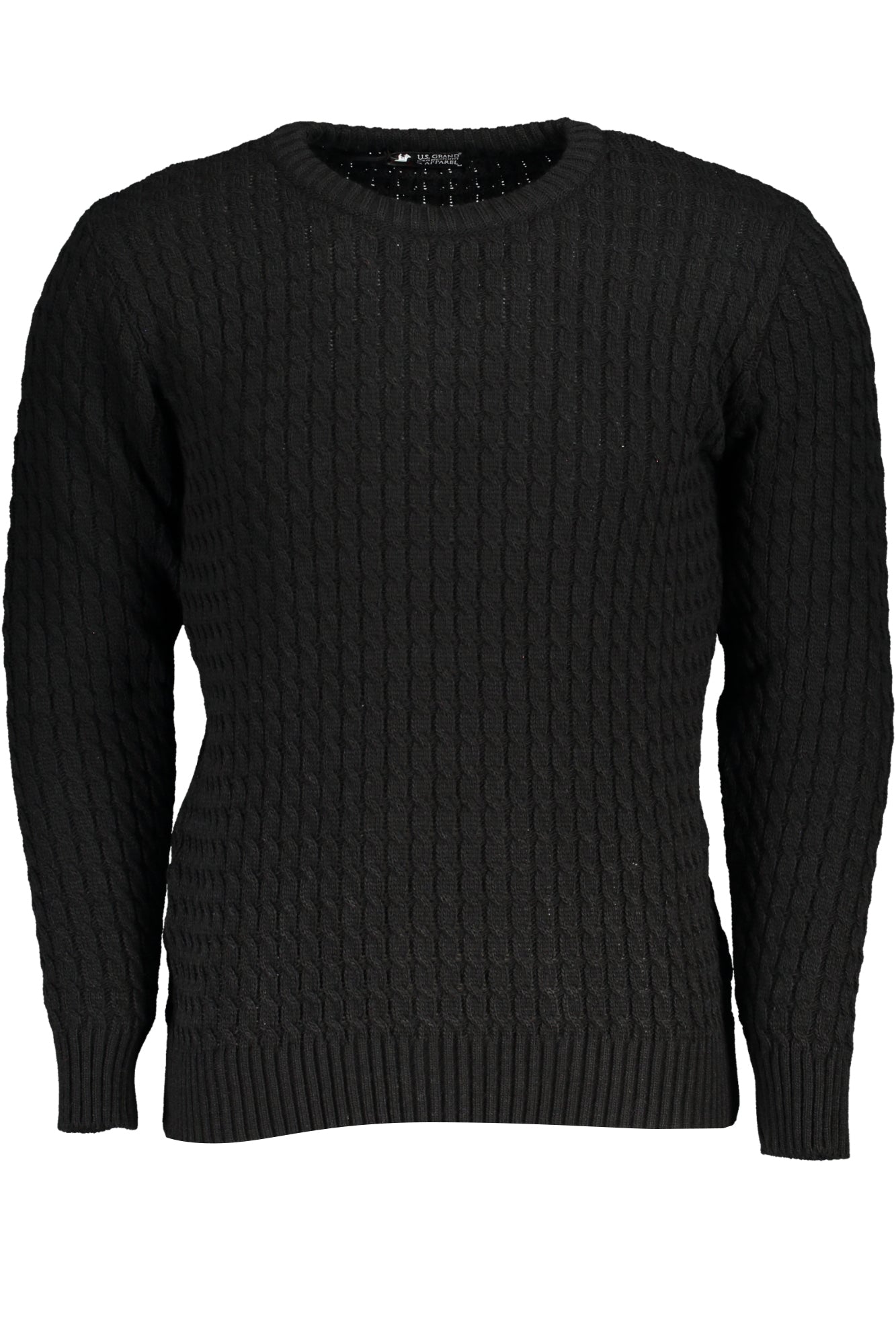 US GRAND MEN'S BLACK SWEATER