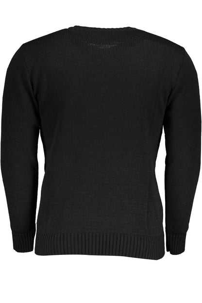 US GRAND MEN'S BLACK SWEATER