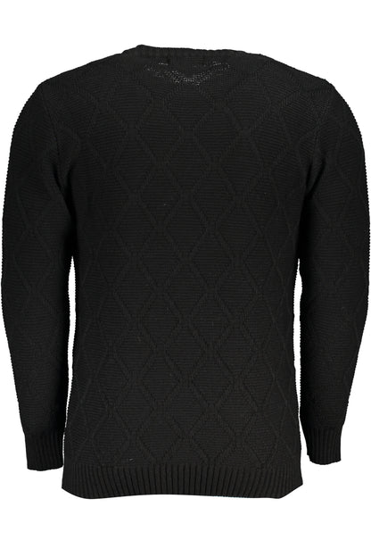 US GRAND MEN'S BLACK SWEATER