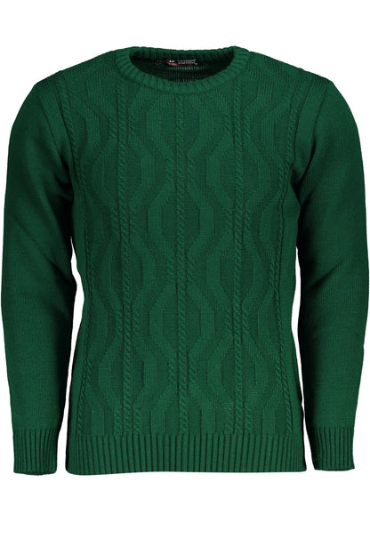 US GRAND MEN'S GREEN SWEATER
