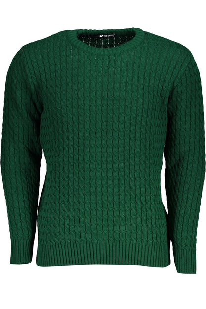 US GRAND MEN'S GREEN SWEATER