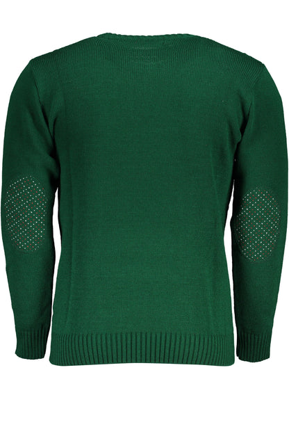 US GRAND MEN'S GREEN SWEATER