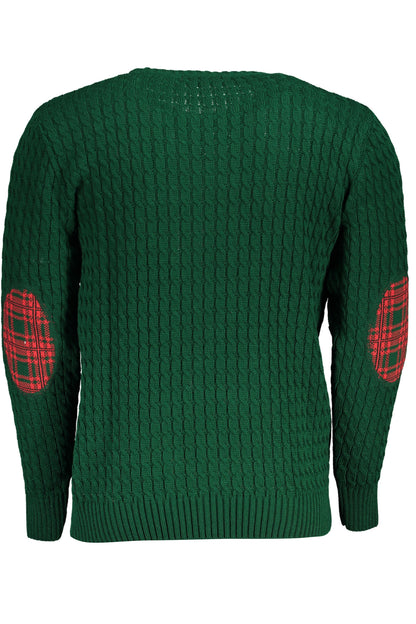 US GRAND MEN'S GREEN SWEATER