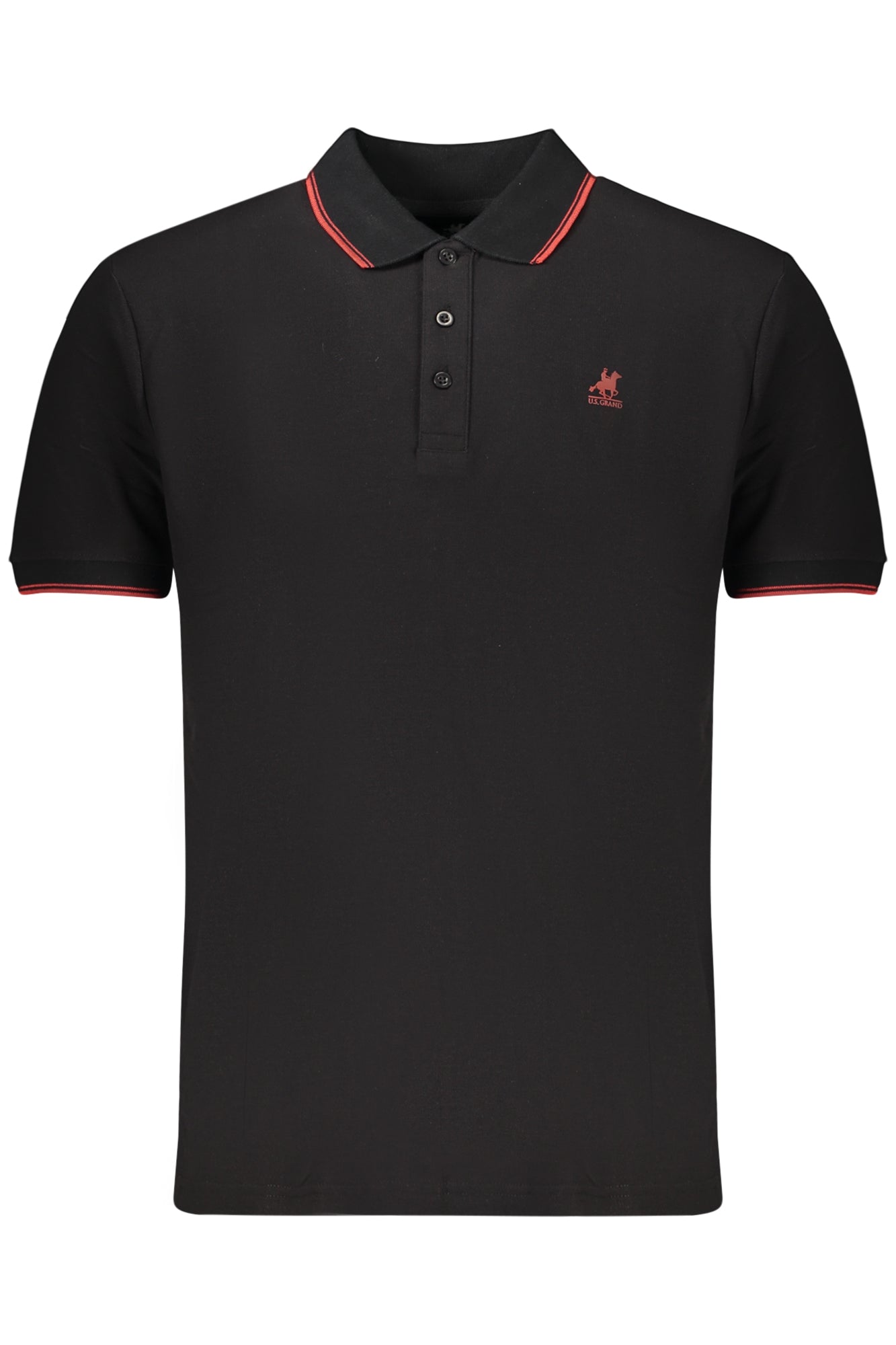 US GRAND POLO SHORT SLEEVE MEN'S BLACK