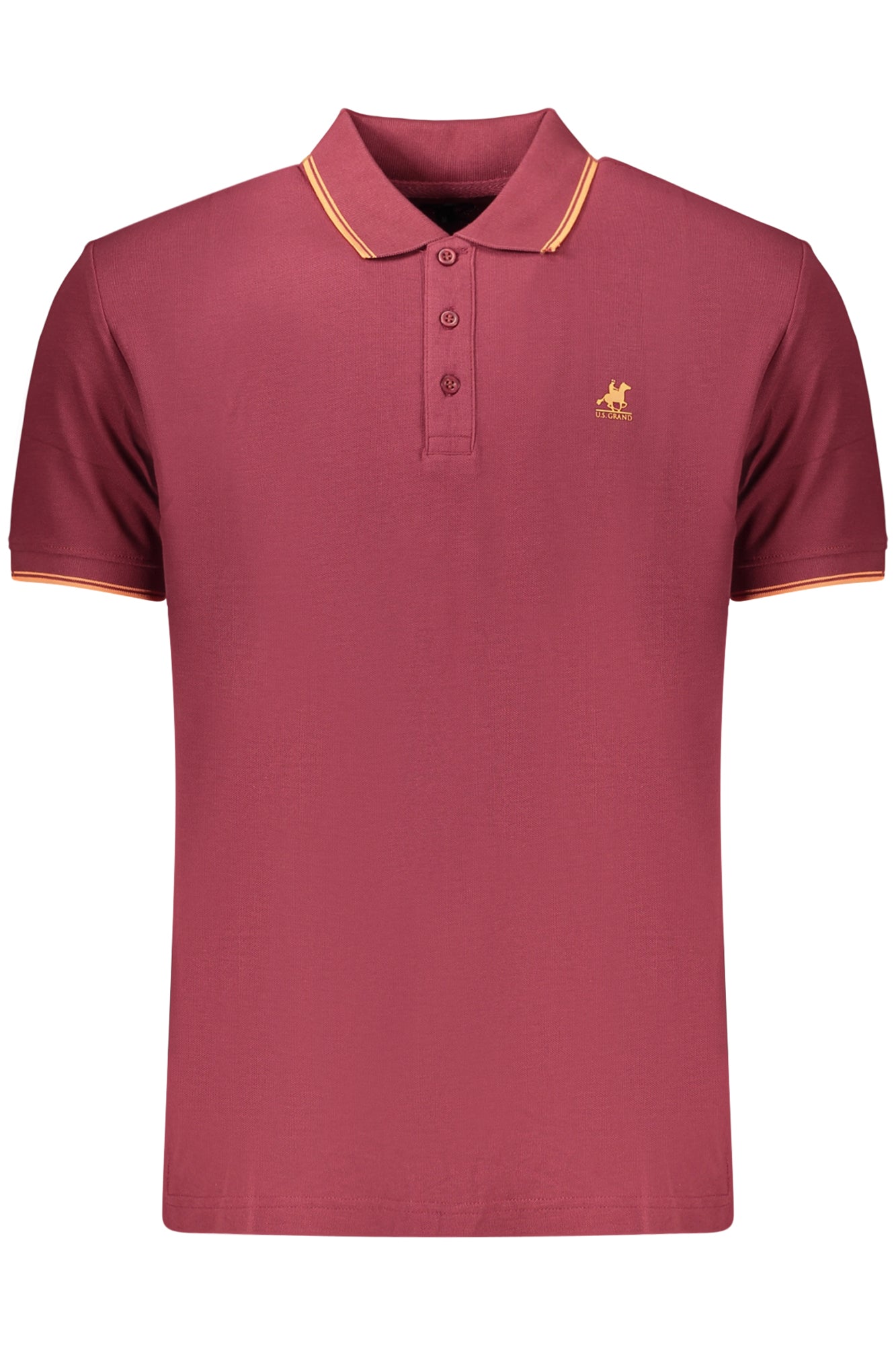 US GRAND MEN'S SHORT-SLEEVE POLO SHIRT, RED