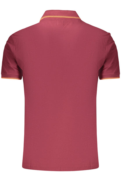 US GRAND MEN'S SHORT-SLEEVE POLO SHIRT, RED
