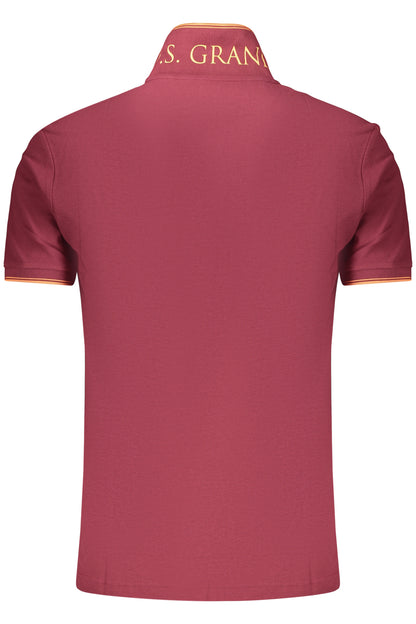 US GRAND MEN'S SHORT-SLEEVE POLO SHIRT, RED