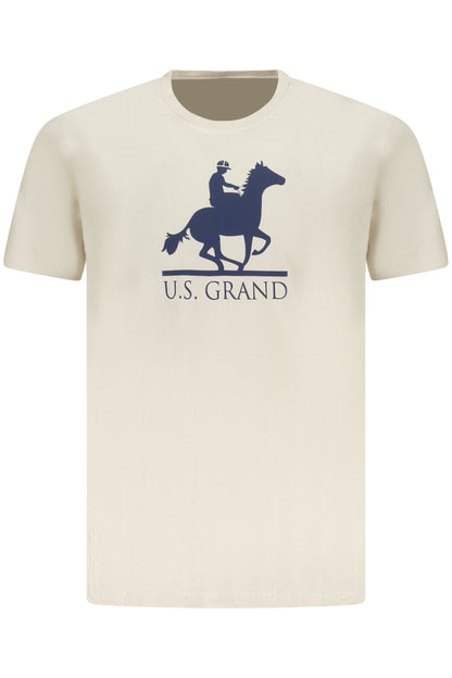 US GRAND MEN'S SHORT-SLEEVE T-SHIRT BEIGE