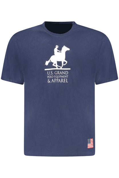 US GRAND MEN'S SHORT-SLEEVE T-SHIRT BLUE