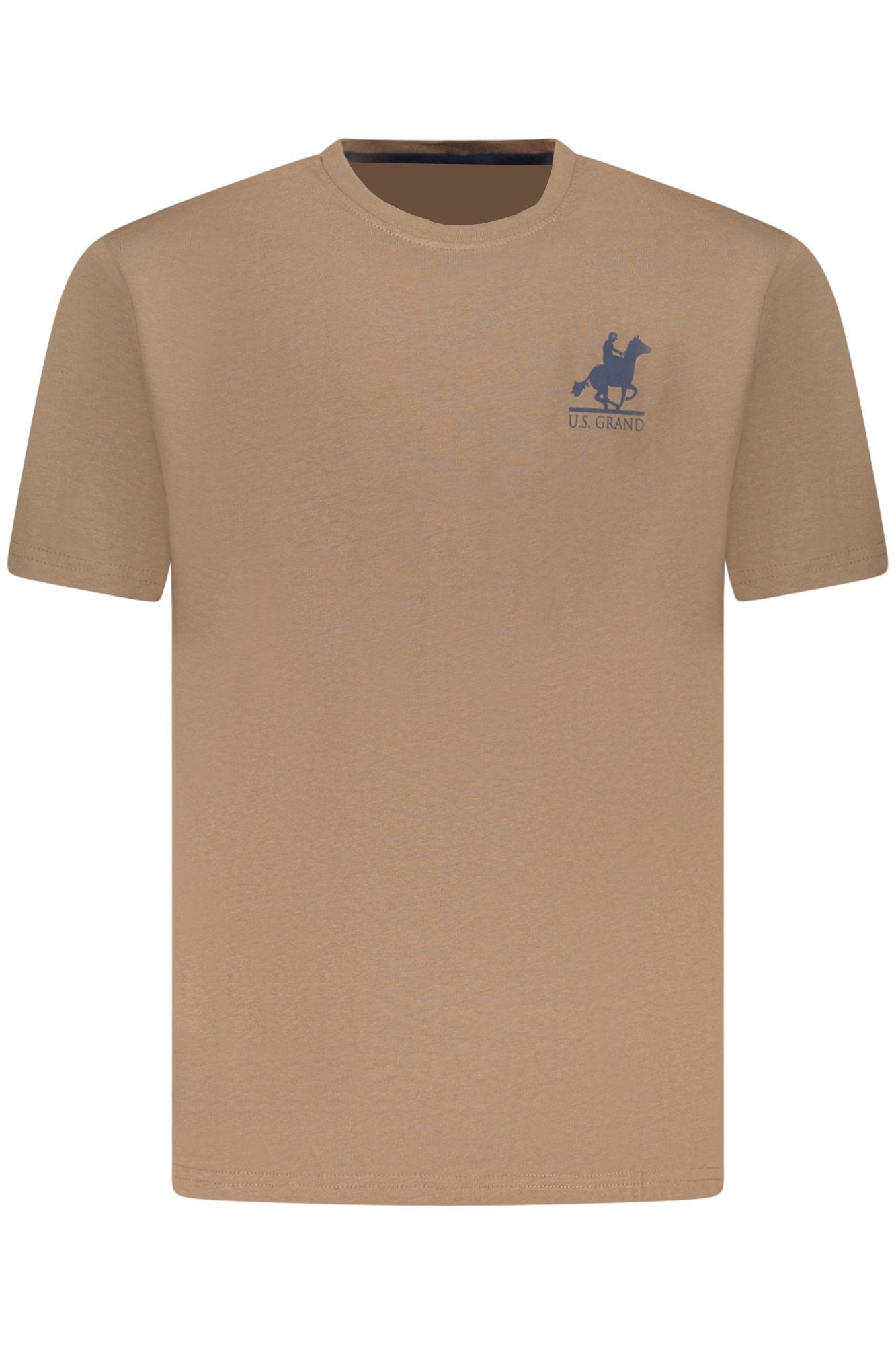 US GRAND MEN'S SHORT-SLEEVE T-SHIRT BROWN