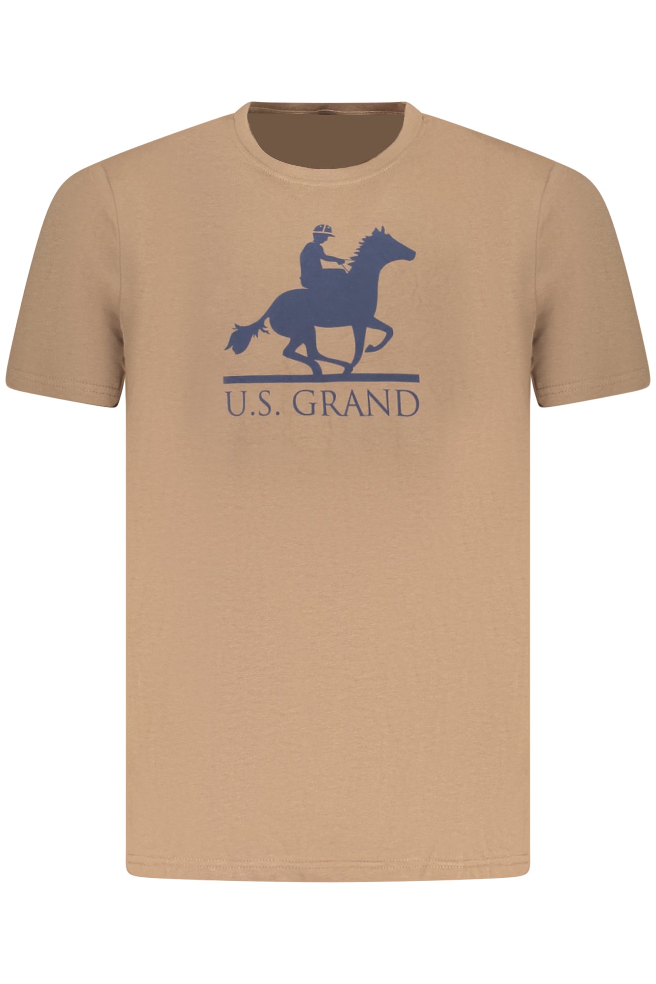 US GRAND MEN'S SHORT-SLEEVE T-SHIRT BROWN