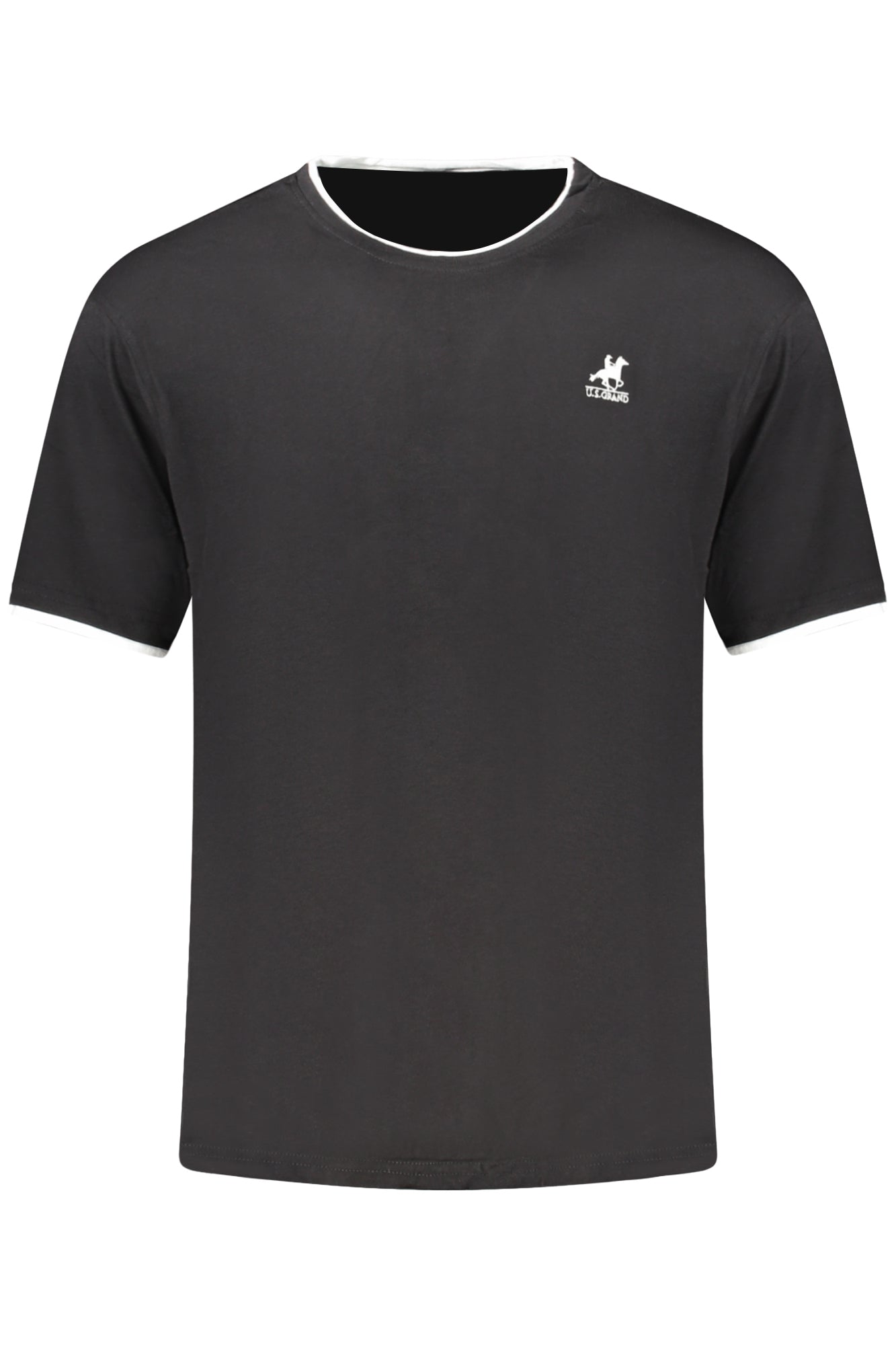 US GRAND MEN'S BLACK SHORT-SLEEVE T-SHIRT